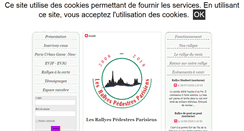 Desktop Screenshot of lesrallyespedestresparisiens.fr