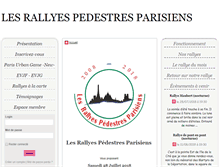 Tablet Screenshot of lesrallyespedestresparisiens.fr